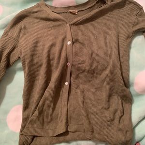 Green cardigan